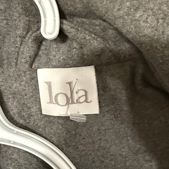 💚Lola Charcoal Trench Coat with Ebony Accents - Picture 2 of 5